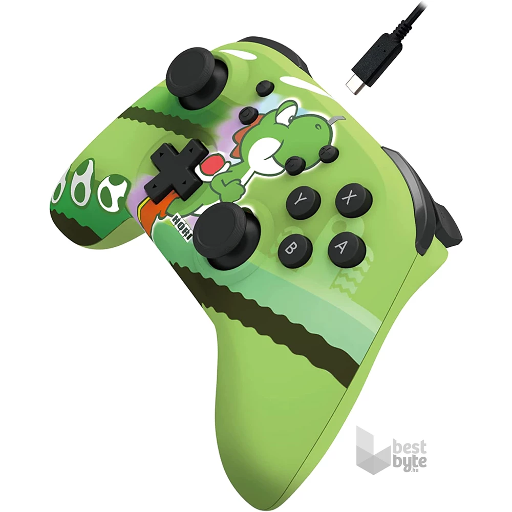 Hori NSP1643 Nintendo Switch HORIPAD vezeték nélküli Yoshi mintás zöld kontroller