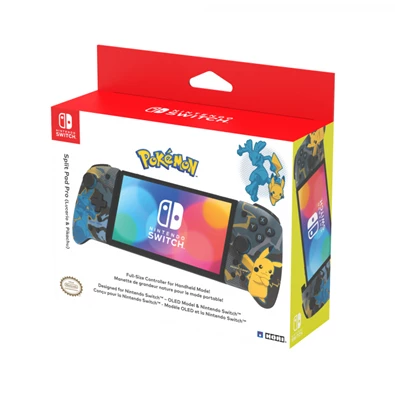 Hori NSP28291 Nintendo Switch Split Pad Pro vezeték nélküli "Pikachu & Lucario" mintás D-Pad kontroller