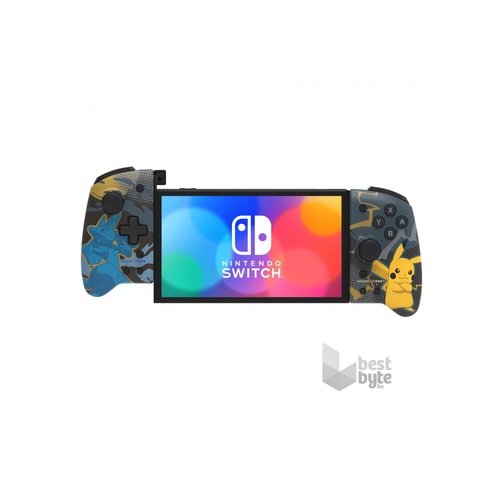 Hori NSP28291 Nintendo Switch Split Pad Pro vezeték nélküli "Pikachu & Lucario" mintás D-Pad kontroller