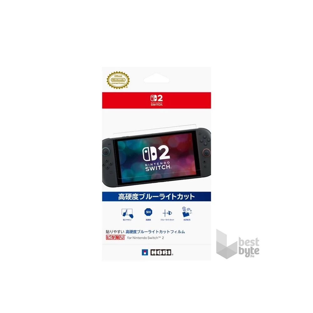 Hori Premium Screen Nintendo Switch 2 Official 9H kék fényt blokkoló képernyővédő fólia