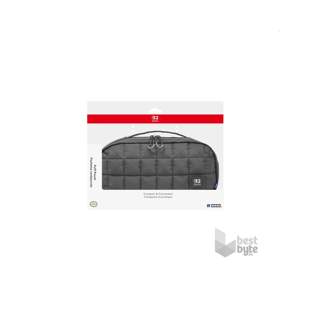 Hori Puff Pouch Nintendo Switch 2 Official szürke védőtok