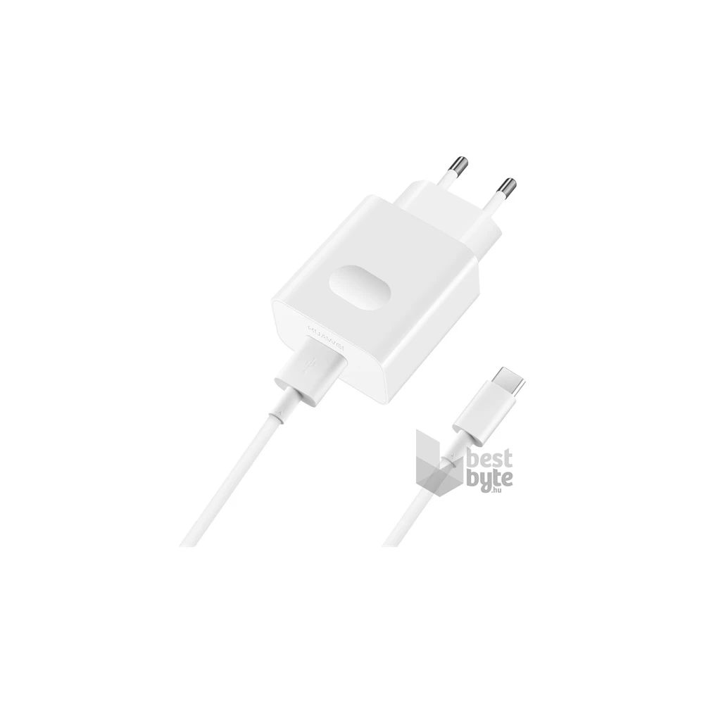 Huawei AP32 / HW-090200EH0 / AP51 USB 18W fehér hálózati töltő + Type-C kábel