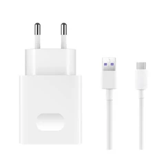 Huawei AP81 / HW-050450E00 10W USB fehér hálózati töltő + Type-C kábel