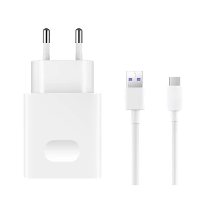 Huawei AP81 / HW-050450E00 10W USB fehér hálózati töltő + Type-C kábel