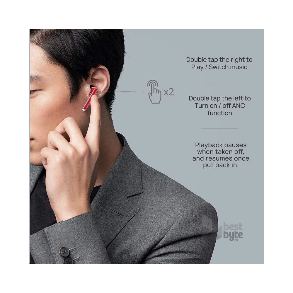 Huawei FreeBuds 3 True Wireless piros fülhallgató