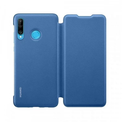 Huawei HUA-WALLET-P30L-BL P30 Lite kék wallet oldalra nyíló tok