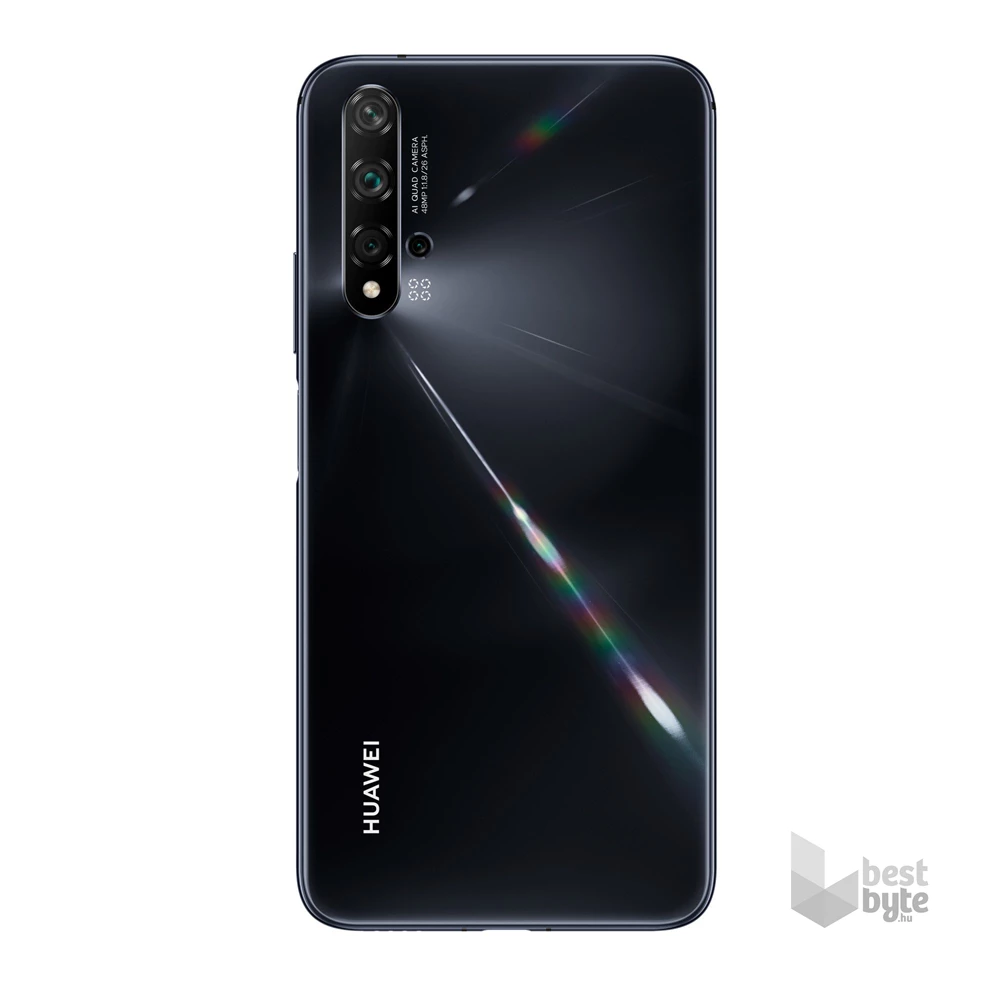 Huawei Nova 5T 6/128GB DualSIM kártyafüggetlen okostelefon - fekete (Android)