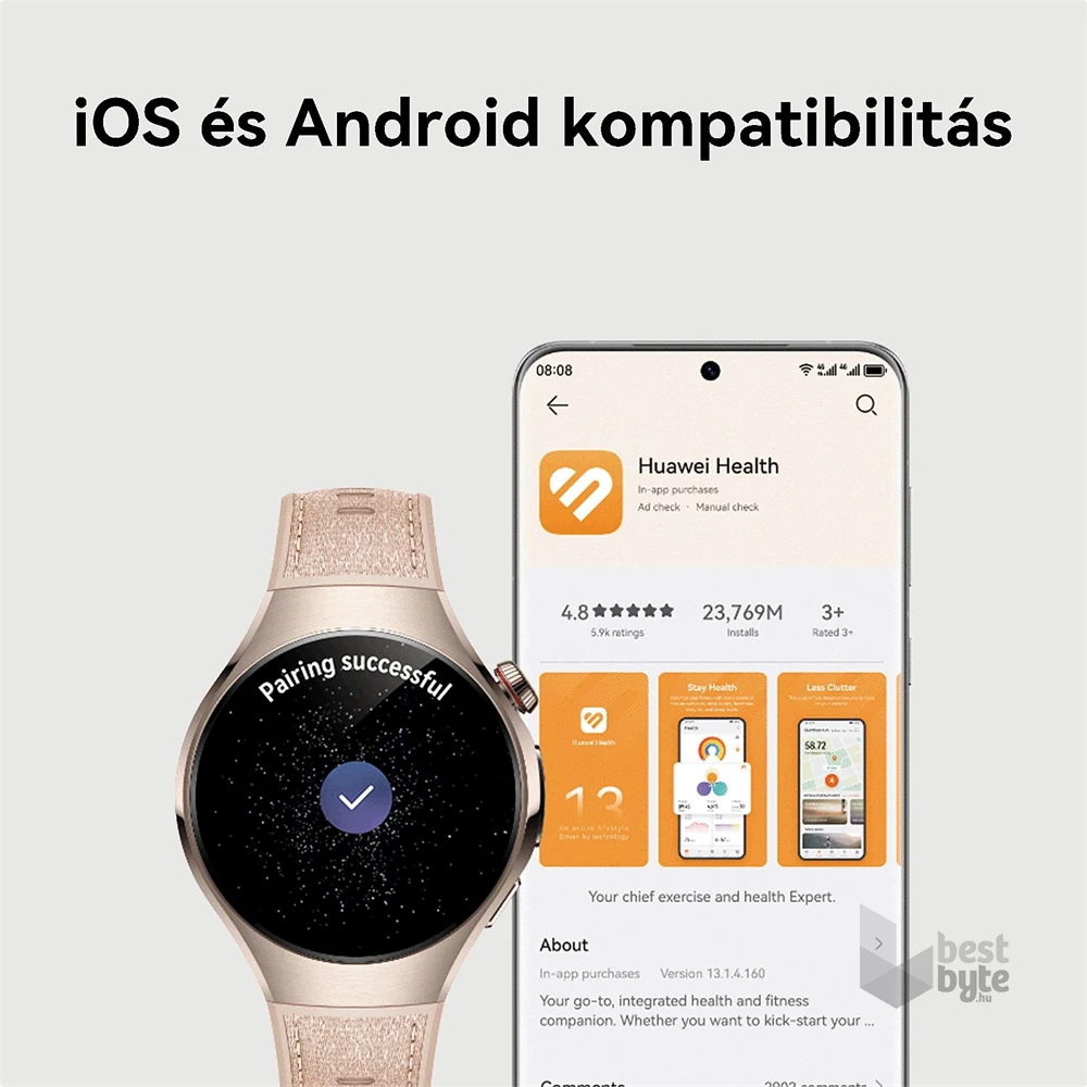Huawei Watch 5 (42mm) zöld okosóra