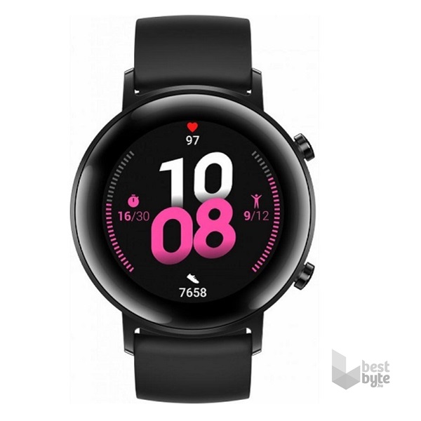 Huawei Watch GT 2 42mm Night Black fekete sport okosóra