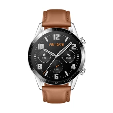 Huawei Watch GT 2 46mm Pebble Brown barna sport okosóra