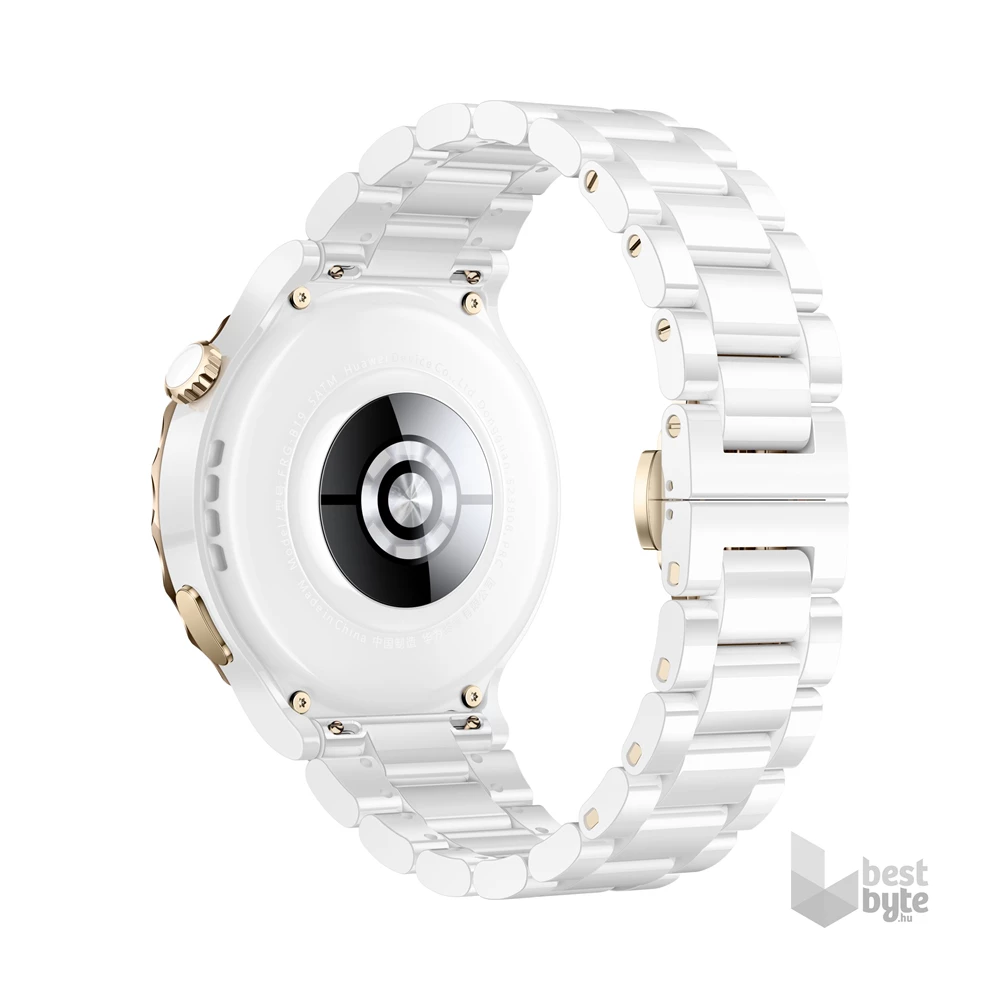 Huawei Watch GT 3 Pro (43mm) fehér fém pántos fehér okosóra