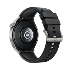 Huawei Watch GT 3 Pro (46mm) fekete szilikon pántos ezüst okosóra (Újracsomagolt)