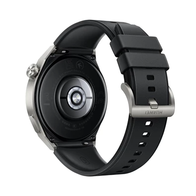 Huawei Watch GT 3 Pro (46mm) fekete szilikon pántos ezüst okosóra (Újracsomagolt)