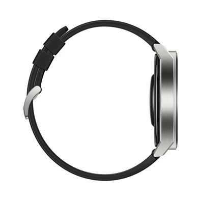 Huawei Watch GT 3 Pro (46mm) fekete szilikon pántos ezüst okosóra (Újracsomagolt)