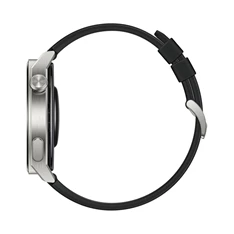 Huawei Watch GT 3 Pro (46mm) fekete szilikon pántos ezüst okosóra (Újracsomagolt)