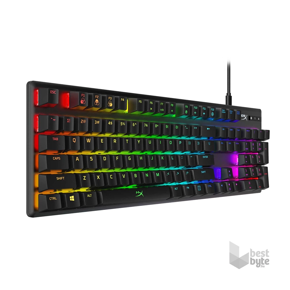 HyperX Alloy Origins (HyperX red) US világító mechanikus gamer billentyűzet