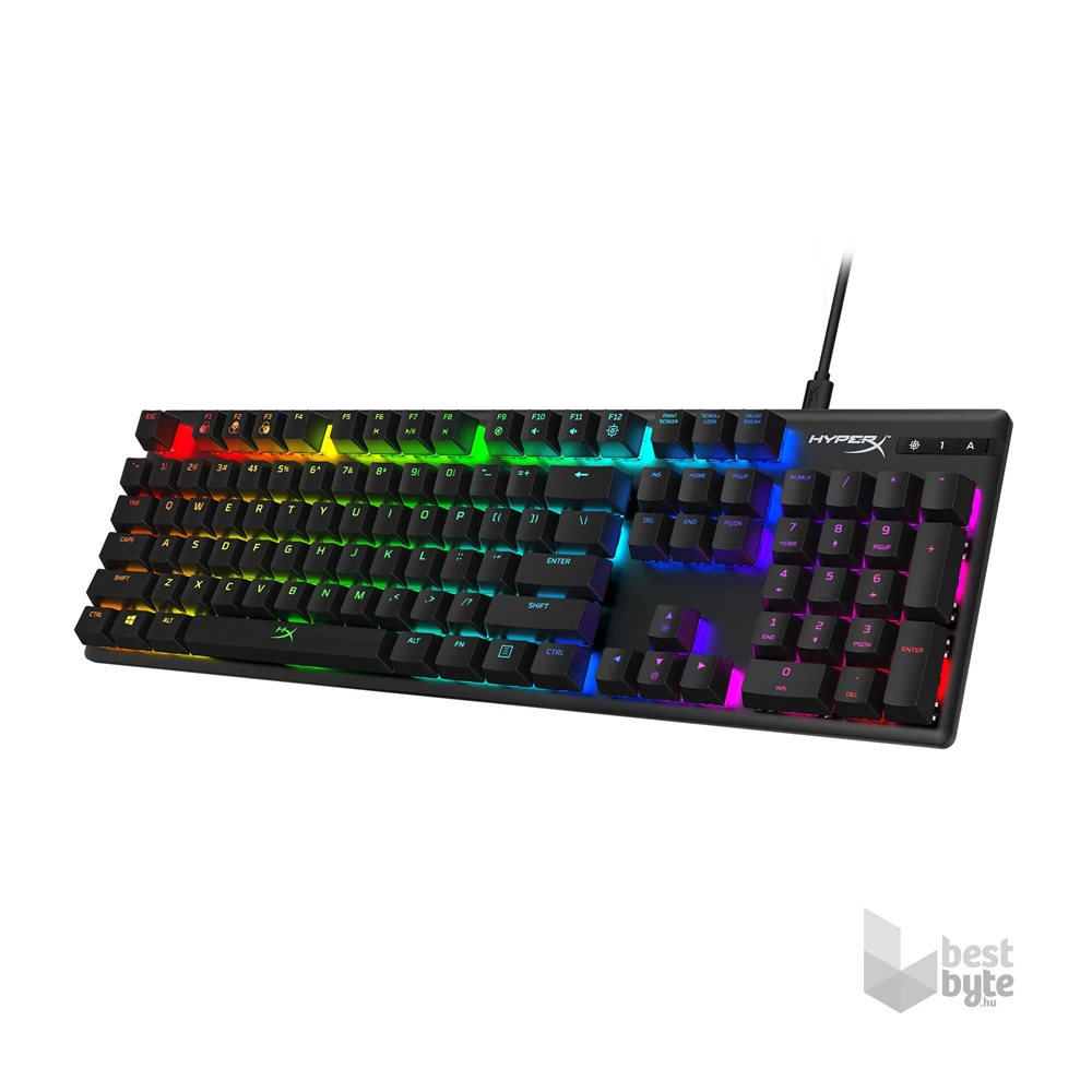 HyperX Alloy Origins (HyperX red) US világító mechanikus gamer billentyűzet