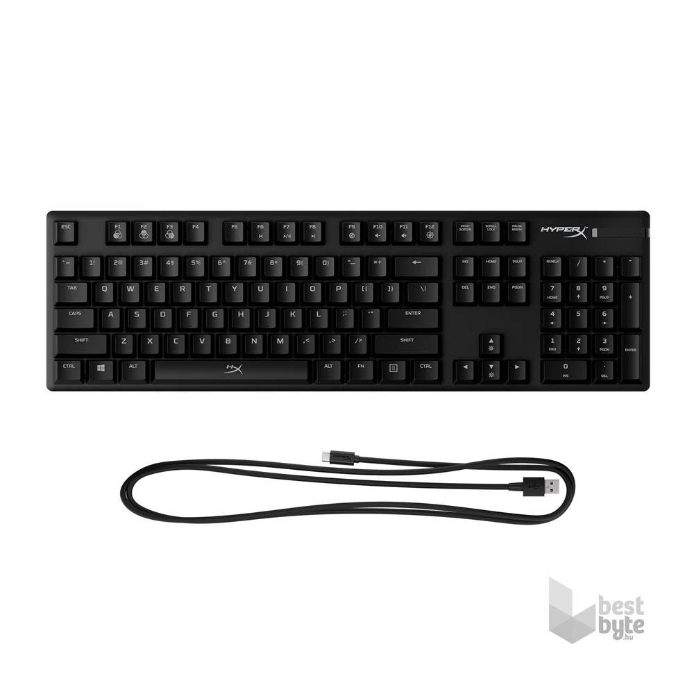 HyperX Alloy Origins (HyperX red) US világító mechanikus gamer billentyűzet