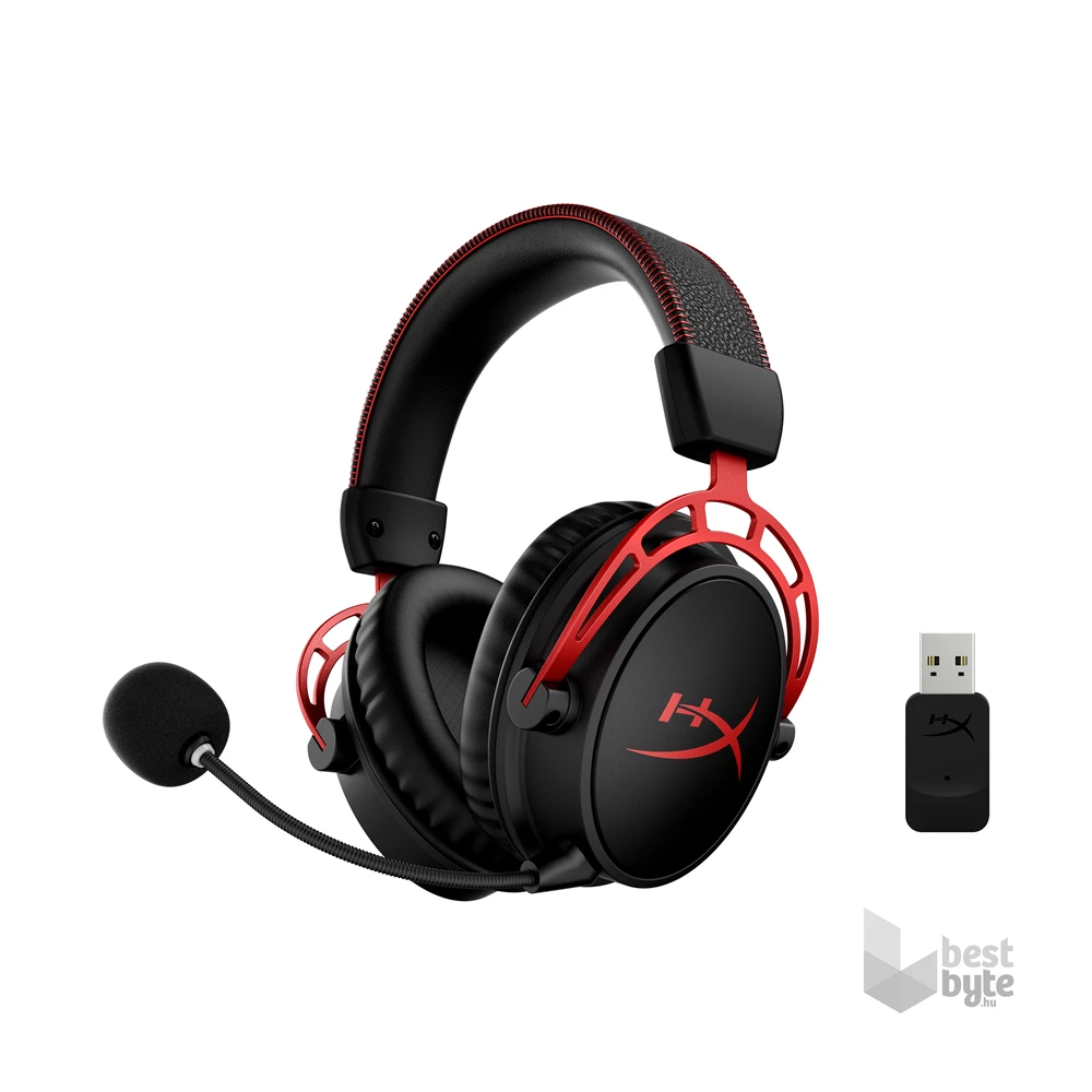 HyperX Cloud Alpha Wireless fekete gamer headset