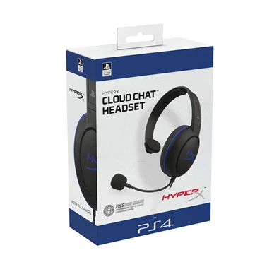 HyperX Cloud Chat (PS4 Licensed) 3,5 Jack fekete gamer headset