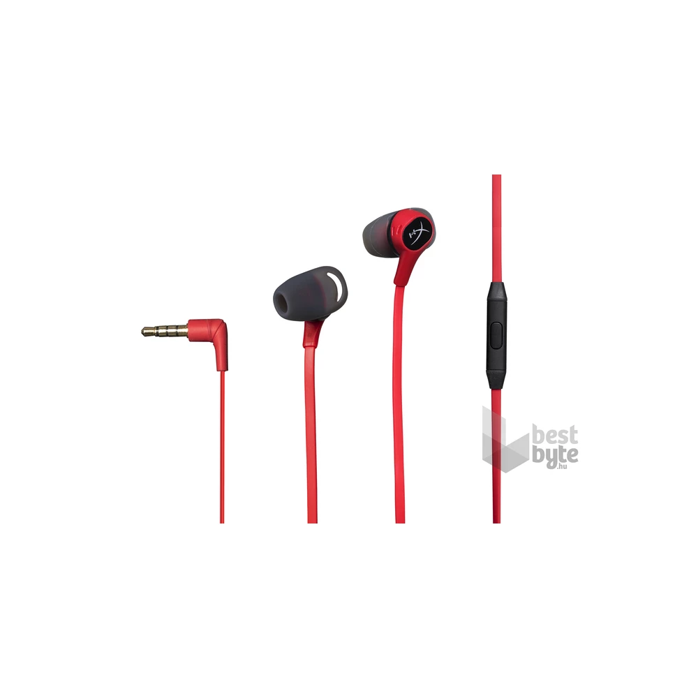HyperX Cloud Earbuds 3,5 Jack piros gamer fülhallgató