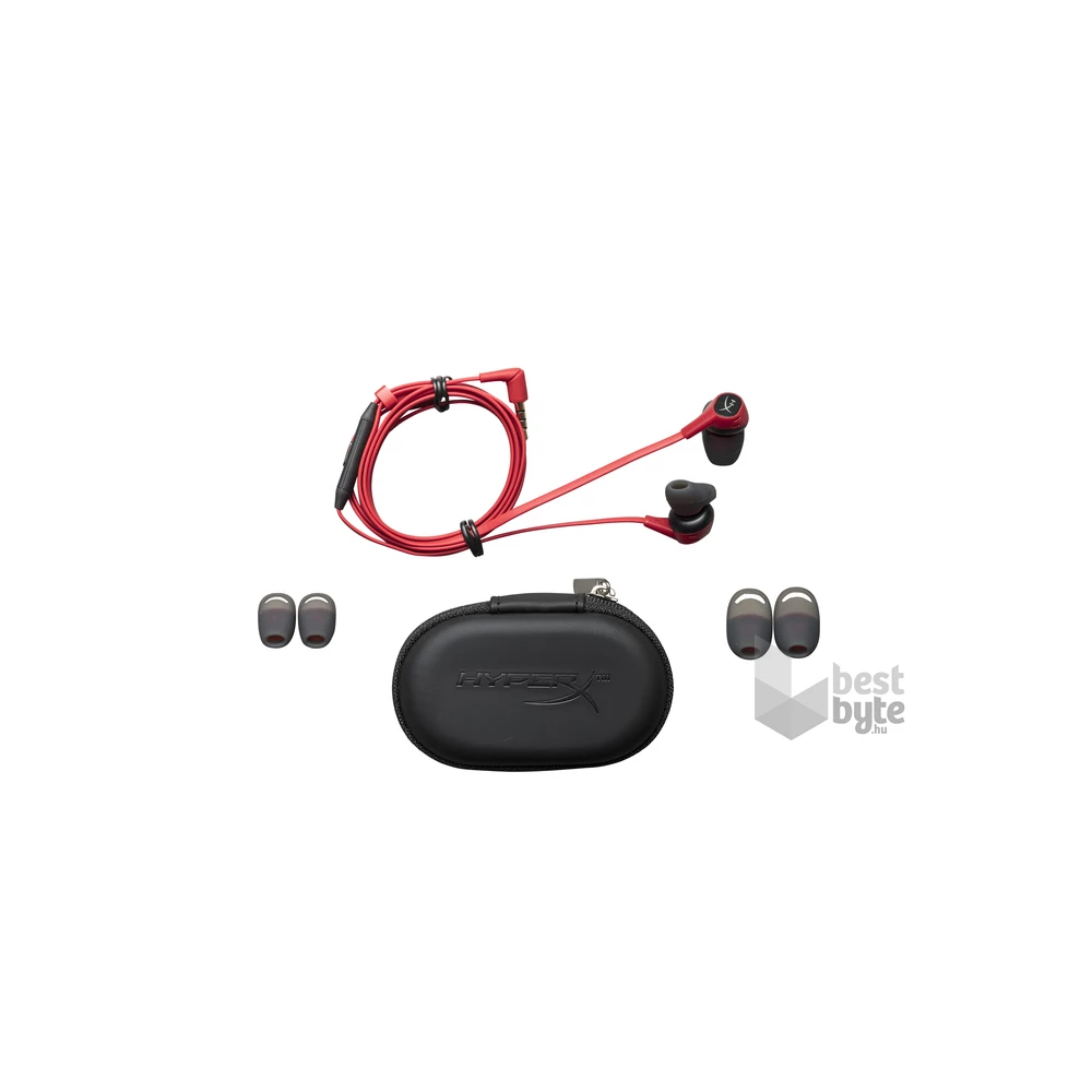 HyperX Cloud Earbuds 3,5 Jack piros gamer fülhallgató