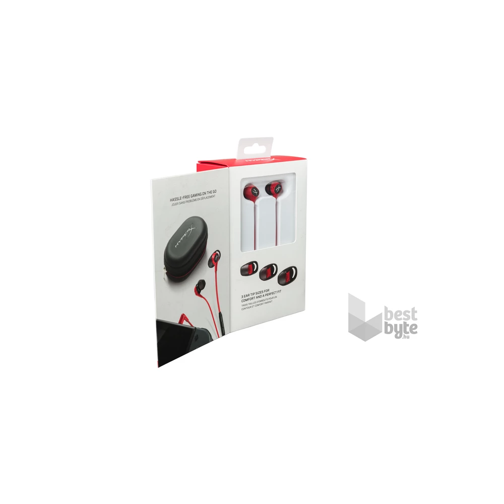 HyperX Cloud Earbuds 3,5 Jack piros gamer fülhallgató