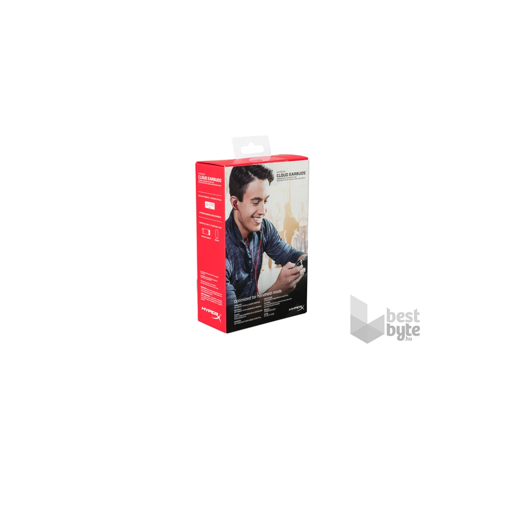 HyperX Cloud Earbuds 3,5 Jack piros gamer fülhallgató