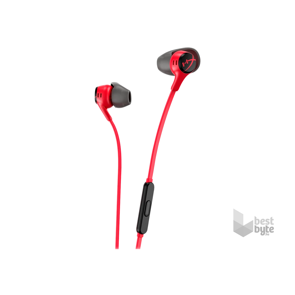 HyperX Cloud Earbuds II piros vezetékes mikrofonos fülhallgató