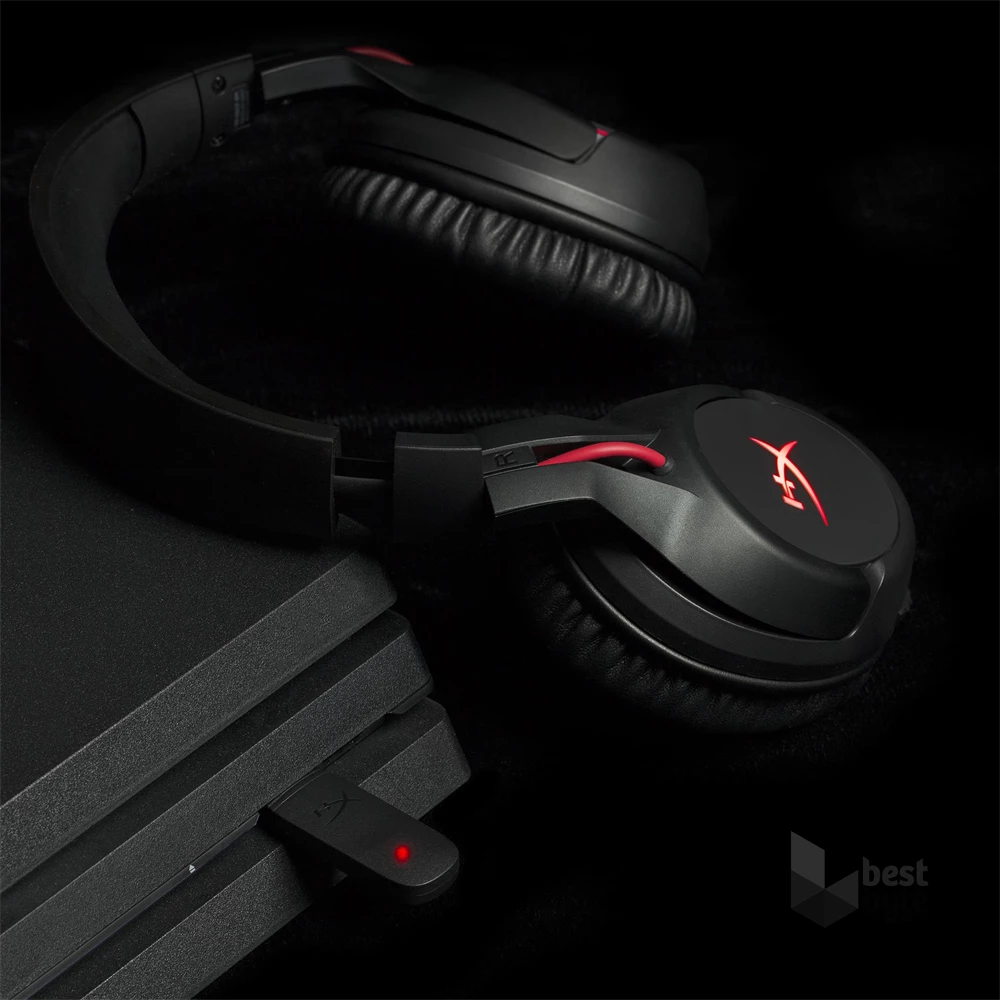 HyperX Cloud Flight vezeték nélküli fekete gamer headset
