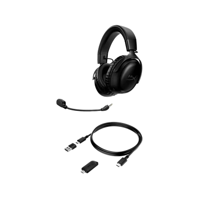 HyperX Cloud III Wireless fekete gamer headset
