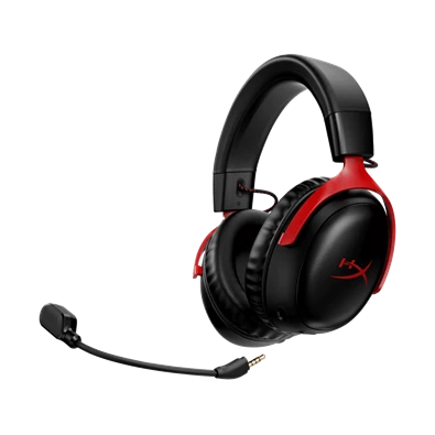 HyperX Cloud III Wireless fekete-piros gamer headset