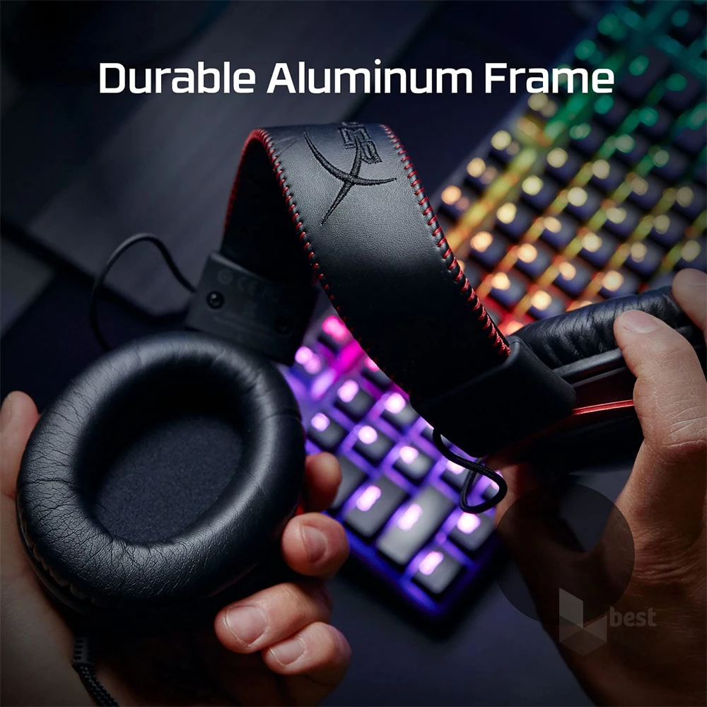 HyperX Cloud II 3,5 Jack/USB fekete-vörös gamer headset