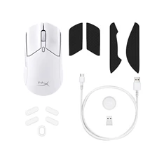 HyperX Pulsefire Haste 2 vezeték nélküli fehér gamer egér