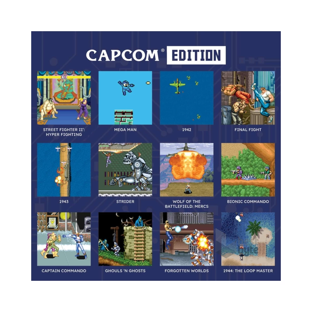 Hyper Mega Tech Retro Gaming Capcom Edition 2,8” hordozható játékkonzol