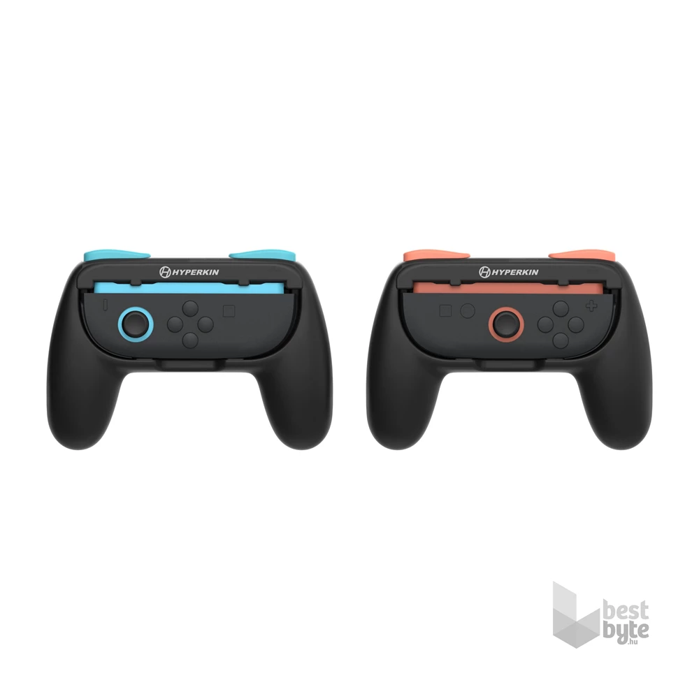 Hyperkin M07717 Nintendo Switch 2 fekete ergonomikus markolat csomag Joy-Con kontrollerhez (2 db)