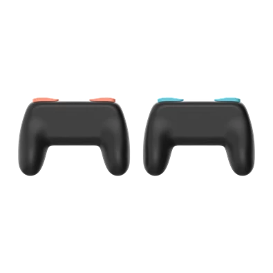 Hyperkin M07717 Nintendo Switch 2 fekete ergonomikus markolat csomag Joy-Con kontrollerhez (2 db)