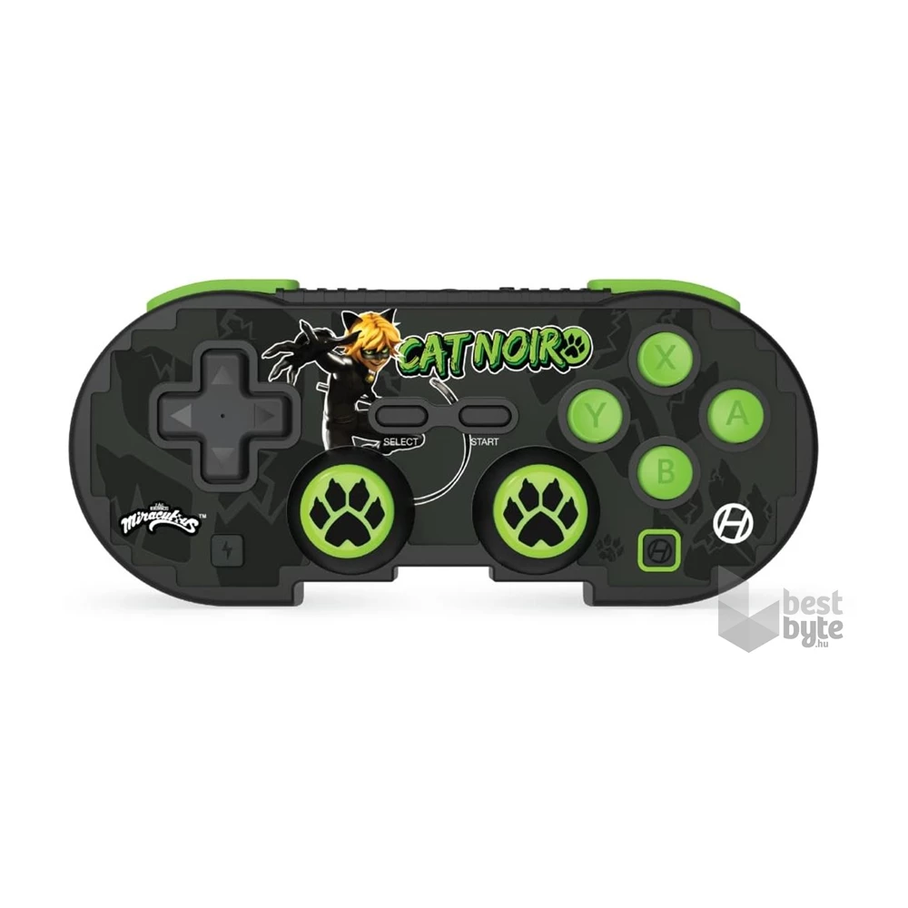 Hyperkin M01328-MTCN Pixel Art Miraculous Nintendo Switch/PC/Mac/Android vezeték nélküli "Fekete macska" kontroller