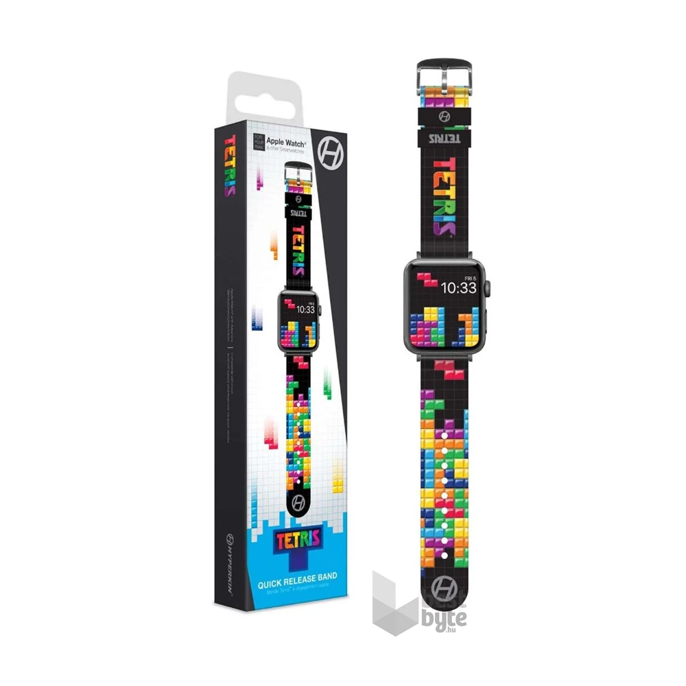 Hyperkin M07494-TS Tetris "Tetrimino Stack" 38/40/42/44mm Quick Release óraszíj