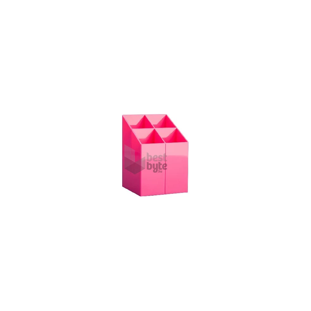 ICO Design szögletes rózsaszín írószertartó
