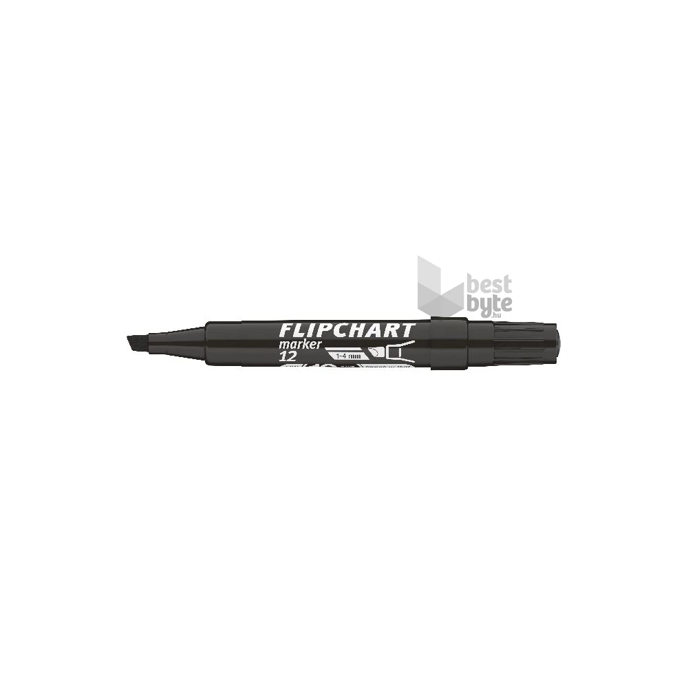 ICO Flipchart 12 fekete marker