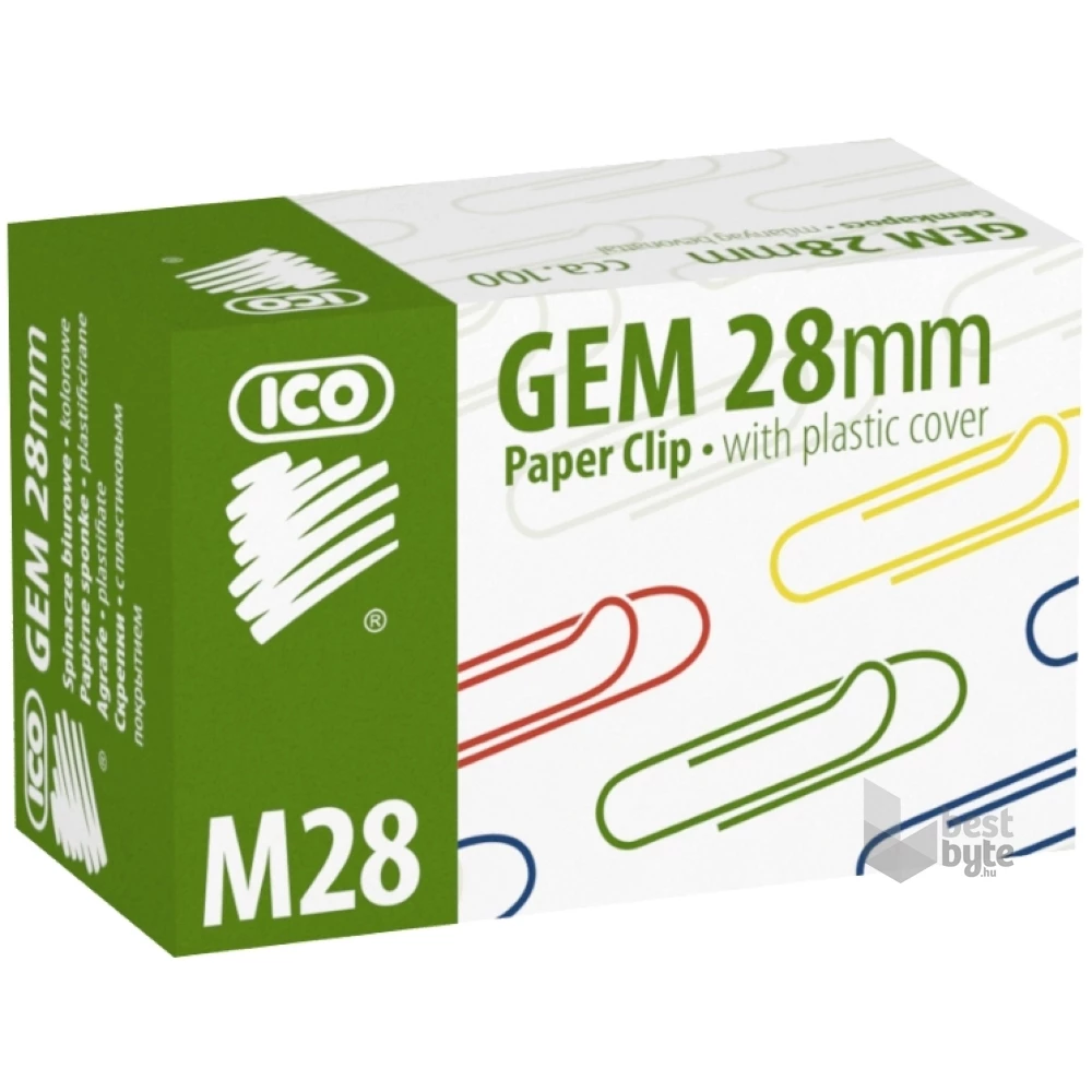 ICO M28-100 színes gemkapocs