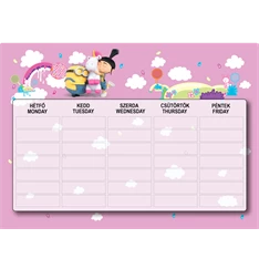 ICO Minions A5 órarend