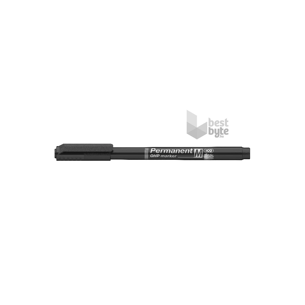 ICO OHP M 1-1,5mm fekete permanent marker