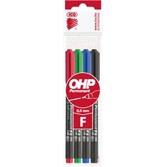 ICO OHP F 4db-os vegyes színű 0,5mm permanent marker