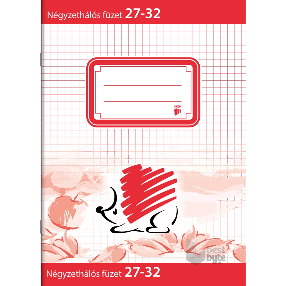 ICO Süni A5 27-32 négyzethálós füzet