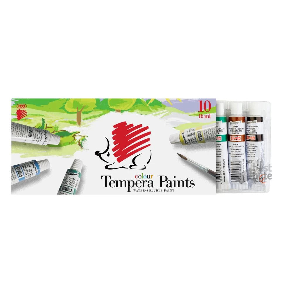 ICO Süni 16 ml 10 színű tempera készlet