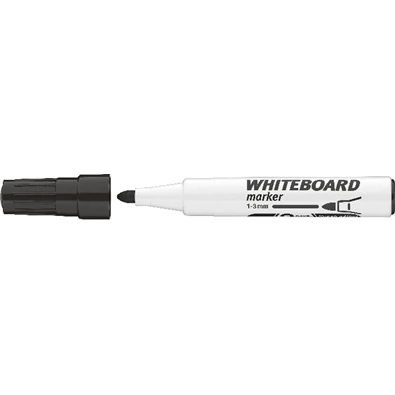 ICO Whiteboard fekete kerek táblamarker