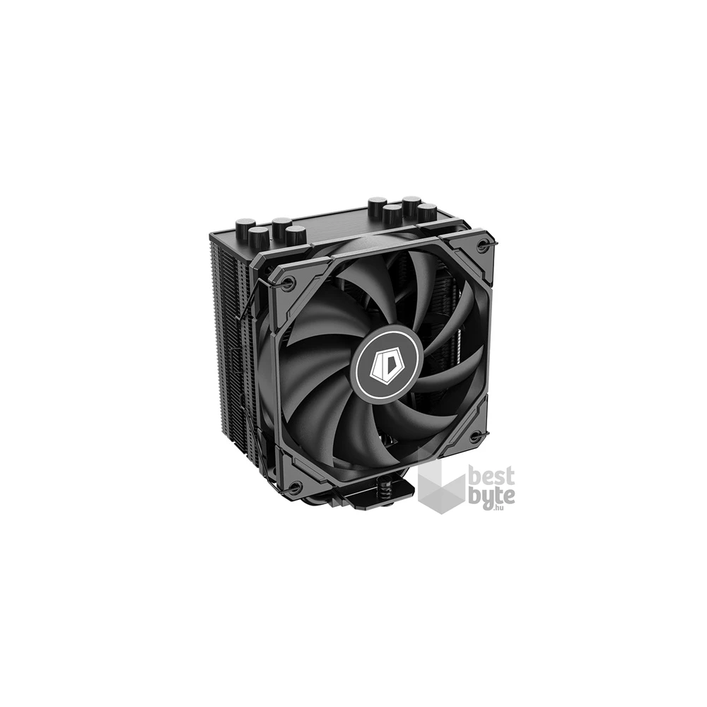 ID-Cooling CPU Cooler - SE-224-XTS BLACK (28.9dB; max. 118,93 m3/h; 4pin csatlakozó, 4 db heatpipe, 12cm, PWM)