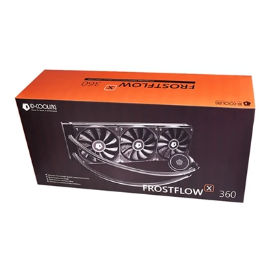 ID-Cooling CPU Water Cooler - FROSTFLOW X 360 (18-35,2dB; max. 126,57 m3/h; 3x12cm, fehér LED)